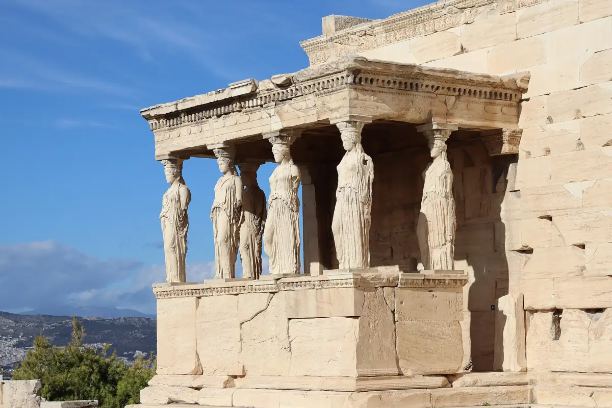 The Porch of the Caryatids at the Erechtheion on the Acropolis